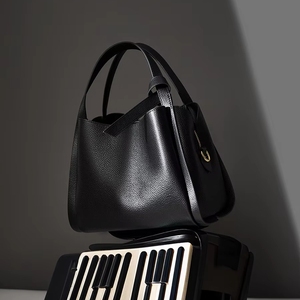 Tùy Chỉnh Lichee Mô Hình Chính Hãng Đầy Đủ Hạt Da Phụ Nữ Túi Xách Thời Trang Đơn Giản Màu Rắn Ăn Chay Da Túi Xách Phụ Nữ Phong Cách - Product Image 3