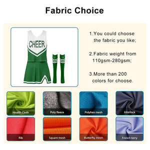 OEM Logo personnalisé Nouveautés Produits tendance Uniformes de cheerleading Ensembles Strass Imprimés Sublimations Filles Adultes - Product Image 5