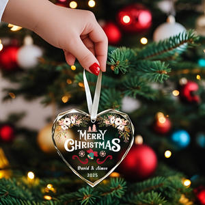 จี้คริสตัลวันวาเลนไทน์วันแม่ ของขวัญปรับแต่งได้ พร้อมรูปภาพและข้อความ ของตกแต่งภายในบ้าน จี้คริสต์มาส - Product Image 4