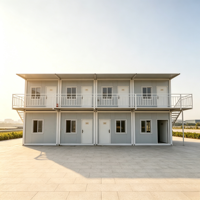 Maison conteneur modulaire préfabriquée industrielle à 2 étages en acier pour chantier de construction, dortoir et bureau - Vente en gros