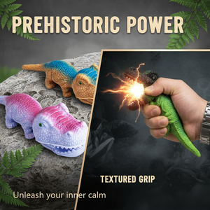 ของเล่นสำหรับเด็กแบบมีเสียงสะท้อนกลับช้าของเล่นสำหรับไดโนเสาร์สำหรับยัดไส้ทราย TPR ปรับแต่งโลโก้ได้ตามต้องการ - Product Image 5