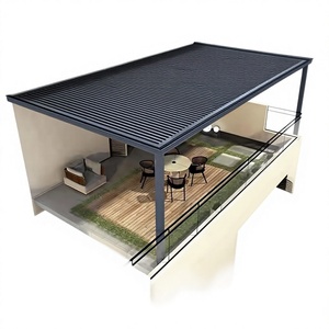 Toldo de Aleación de Aluminio con Aislamiento Térmico y Protección Solar para Terraza, Patio o Cobertizo de Villa - Product Image 1