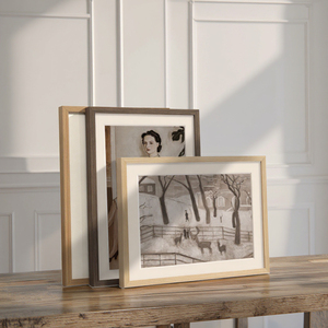 Chất lượng cao rắn gỗ A3 có thể gập lại hiện đại Treo Tường Khung Ảnh 8x11.5 inch 21x30cm Đen Walnut nhà trang trí nội thất treo tường - Product Image 5