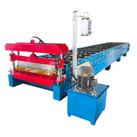 Máquina Perfiladora de Techos de Acero Ibrahim con Control PLC Delta, Ancho de Alimentación de 1200 mm, Motor y Bomba para Uso en Construcción