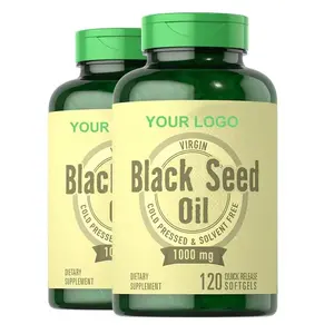 OEM علامة تجارية خاصة بزيت البذور السوداء كبسولات فيتامين E الهلامية اللينة لدعم المناعة