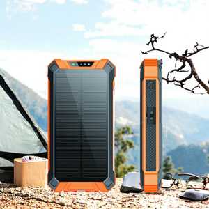 แบตสำรองพกพาไร้สายกันน้ำ 20000mAh พร้อมหน้าจอ LED แสดงผลพลังงานแสงอาทิตย์ รองรับการชาร์จเร็ว 15W ช่องเสียบ Micro USB และ Type-C - Product Image 3