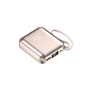 <span class=keywords><strong>Batterie</strong></span> <span class=keywords><strong>externe</strong></span> ultra-compacte avec câble intégré Ice Core 20000mAh, charge super rapide, écran LED, alimentation mobile USB portable - Product Image 1