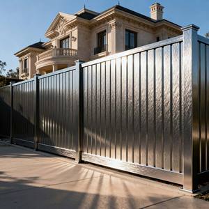 Rampe de protection légère en alliage d'aluminium et acier inoxydable, résistante à la rouille, pour balcon extérieur, escalier, villa, cour et jardin - Product Image 1