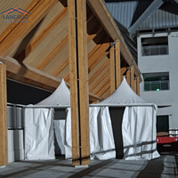 Tente de réception personnalisée pour exposition, mariage, fête, imperméable, type gazebo, chapiteau, fournie par la Chine