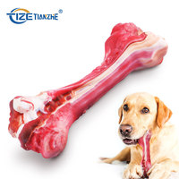 Dog Chew Bones für aggressive Chewers Große Rasse Real Beef Flavor Langlebiges Hunde kau spielzeug Fast unzerstörbares zähes Hundes pielzeug