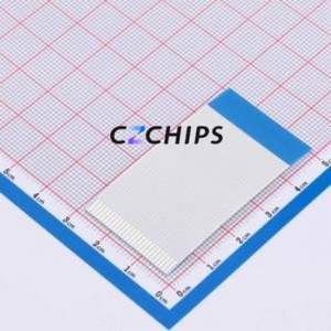 FFC-1.0-26P-50mm-B FFC Cable (Flexible Flat Cable) P=1mm Connector 26P 1mm 0.3mm Reverse - Product Image 2