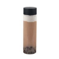 Bouteilles en plastique transparentes jetables avec logo personnalisé de 300 ml, 350 ml, 400 ml, 500 ml pour boissons, jus, bouteilles en plastique pour animaux de compagnie avec couvercle