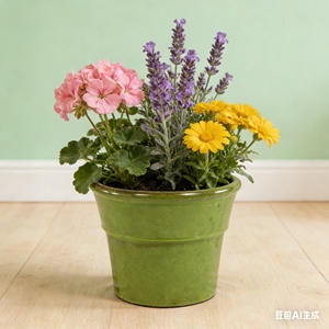 Juego de Macetas de Cerámica Duraderas y Ecológicas de Estilo Americano, Diseño de Borde Escalonado en Verde Oliva Brillante para Interiores/Exteriores - Product Image 5