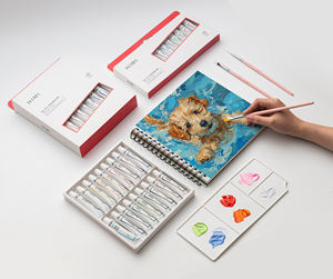 HIMI <span class=keywords><strong>MIYA</strong></span> 12ML/18 COULEURS <span class=keywords><strong>GOUACHE</strong></span> PEINTURE TUBE SET NOUVELLE VISION PROMOTIONNELLE DIVERS UTILISATION DURABLE - Product Image 2