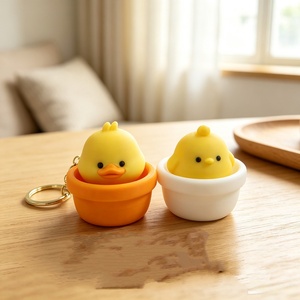 Porte-clés anti-stress en forme de petit animal imprimé en 3D, jouet réaliste à presser, unisexe, à partir de 15 ans - Product Image 6