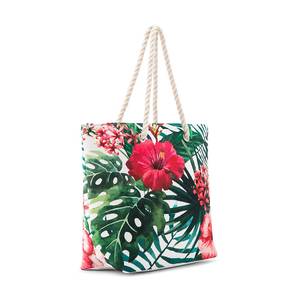 Borsa Tote da Spiaggia in Tela Riutilizzabile di Marca Classica per Donna - Product Image 4