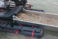 Drague à boues flottante portable - Moteur à 2 cylindres, machine de nettoyage des sédiments aquatiques pour les lacs/étangs
