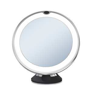 <span class=keywords><strong>Espejo</strong></span> Cosmético Redondo con <span class=keywords><strong>Aumento</strong></span> de 10x, Iluminación LED, Montaje en Pared, con <span class=keywords><strong>Ventosa</strong></span>, Alimentación por Pilas AAA/USB-C para <span class=keywords><strong>Baño</strong></span> - Product Image 5
