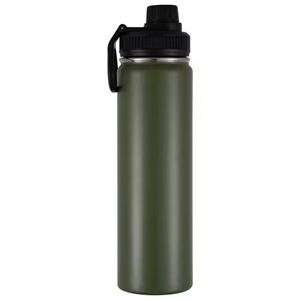 Botella de Agua Deportiva de Acero Inoxidable de Doble Pared con Recubrimiento en Polvo de 18 oz, Libre de BPA, para Senderismo y Ciclismo, con Boca Ancha y Asa - Product Image 4