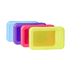 Durable Clear Boxes <b>Custom</b> Large Capacity Stackable Design Plastic <b>Pencil</b> Case for Home Office School - Product Image 2