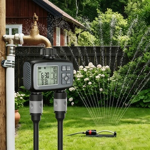 2 Zone Digital Water <b>Timer</b> Large Screen Programmable Automatic Irrigation Valve <b>Timer</b> Outdoor Garden Hose Water Controller - Product Image 2