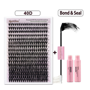 <span class=keywords><strong>Cils</strong></span> en grappe DIY effet brume d'encens, courbure D+, 55D, 9-14mm, pour réunions de famille, rencontres de proches et de relations, week-end de lien - Product Image 3