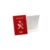 Base Personalizada con NFC para Reseñas de Google para Restaurantes y Cafés, Resistente al Agua, con Código QR, Frecuencia de 13.56MHz, Base de Acrílico y PVC Impreso 213 215 216