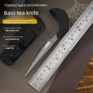Cuchillo de Combate Basi y Abridor de Pastel de Té Pu'er, Hoja de Acero Inoxidable, Mango G10, Grado DIY, OEM Personalizable - Product Image 1