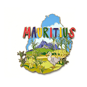 Imán de Refrigerador de Metal con Diseño de Recuerdo Turístico de <span class=keywords><strong>Mauricio</strong></span>, Hawái, Islas Seychelles, Precio de Fábrica - Product Image 1