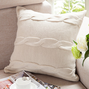 <span class=keywords><strong>Boho</strong></span> tejido de algodón almohada de borla cojín con nudos funda de almohada - Product Image 6