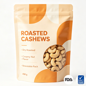 Bolsas con Cierre Hermético Personalizadas, Bolsa Vertical a Prueba de Humedad con Ventana para <span class=keywords><strong>Palomitas</strong></span> de <span class=keywords><strong>Caramelo</strong></span> <span class=keywords><strong>Salado</strong></span>, Impresión Personalizada al por Mayor - Product Image 2