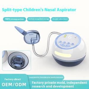 เครื่องดูดน้ำมูกจมูกไฟฟ้าทำจากซิลิโคนสำหรับเด็กทารกอุปกรณ์ดูดน้ำมูกที่จมูกแบบตั้งโต๊ะความจุมาก - Product Image 5