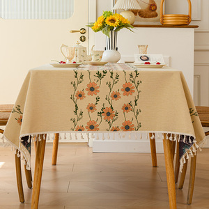 <span class=keywords><strong>Mantel</strong></span> elegante Vintage francés con <span class=keywords><strong>mantel</strong></span> <span class=keywords><strong>Rectangular</strong></span> <span class=keywords><strong>largo</strong></span> de gama alta de lujo, tapete de <span class=keywords><strong>mesa</strong></span> bordado artesanal <span class=keywords><strong>para</strong></span> cubierta de <span class=keywords><strong>mesa</strong></span> de café - Product Image 4