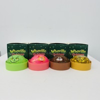 Jouet anti-stress Grinch Dumpling Squishy TPR avec paillettes, boîte mystère pour garçons et filles
