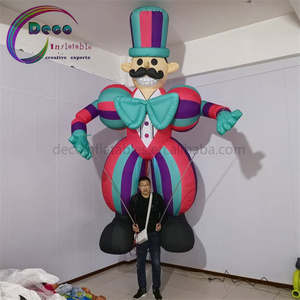 Hopping People kostum tiup balon raksasa maskot Model untuk pesta acara dan promosi dengan Blower iklan tiup - Product Image 4