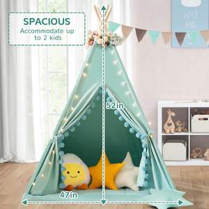 Tente de jeu portable pour enfants, <span class=keywords><strong>tipi</strong></span>, piscine à balles, château pour garçons et filles, espace de jeu intérieur - Product Image 5