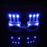 Lunettes LED clignotantes - Lunettes fantaisie pour anniversaire, fête, célébration, Halloween, Noël, cosplay
