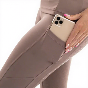 Pantalones <span class=keywords><strong>de</strong></span> Equitación para Mujer Huasite al por Mayor, Jodhpurs con Asiento Completo <span class=keywords><strong>de</strong></span> Poliéster y Spandex, Leggings <span class=keywords><strong>de</strong></span> Montar a Caballo con Bolsillo - Product Image 3