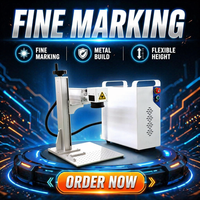Nouvelle machine de marquage laser fibre 20W 30W 50W portable automatique AI/PLT pour plastique, plaques signalétiques, numéros de série VIN, garantie 3 ans