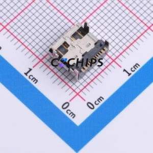 HC-TYPE-C-16P-CH2.58-3A-02 USB Connector SMD Connector Type-C USB 3.1 Female Horizontal Mount - Product Image 2