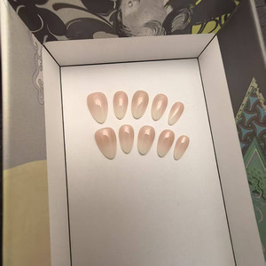 <span class=keywords><strong>Uñas</strong></span> Postizas de Almendra Artificiales al por Mayor, Patrones Tallados y Pintados a Mano, Suministros para <span class=keywords><strong>Uñas</strong></span>, Estampado de Leopardo, Popular - Product Image 2