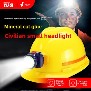 Lampada Frontale Golden Boss K128 con Batteria a Lunga Durata, Ricarica USB, per Casco da Cantiere, Super Luminosa - Product Image 2