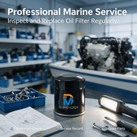 Filtre à huile haute performance 35-8M0162829, élément filtrant de remplacement anti-corrosion pour moteur hors-bord de yacht marin