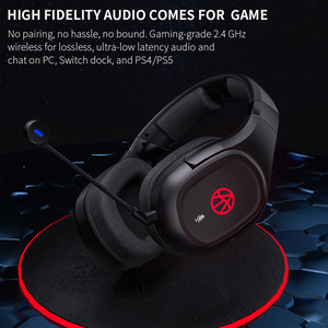 Meilleures ventes : <span class=keywords><strong>Casque</strong></span> de jeu <span class=keywords><strong>sans</strong></span> <span class=keywords><strong>fil</strong></span> 2,4 G et Bluetooth avec son 7.1, commande intégrée pour PC <span class=keywords><strong>Gamer</strong></span>, avec batterie remplaçable - Product Image 4