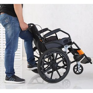 Standard Economic Wheel Chair for the Disabled Portable Folding Lightweight Steel Manual Wheelchair for Elderly - Product Image 5