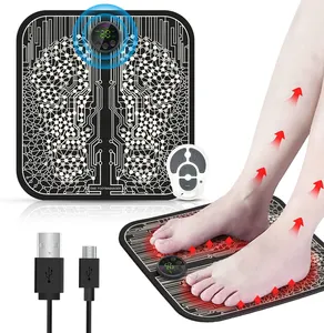 Tapis de massage des pieds électrique de soins de santé EMS Circulation sanguine tapis de pied relaxant pour masseur de pieds EMS avec télécommande