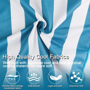 ผ้าขนหนูทำจากไมโครไฟเบอร์ผ้าขนหนูเย็นระบายอากาศได้ดีนุ่มสำหรับออกกำลังกายยิมโยคะตั้งแคมป์ - Product Image 4