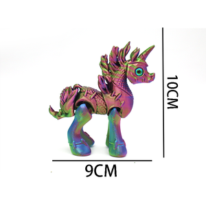 Artisanat, ornements, cadeaux, figurines créatives, articulations d'animaux, jouets, décorations licorne imprimées en 3D transfrontalières - Product Image 2