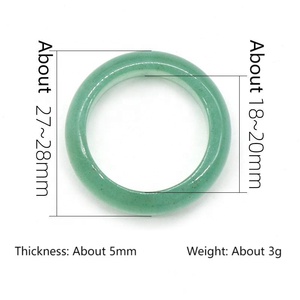 Đá Tự Nhiên Mã Não Ngọc Chữa Bệnh Tinh Thể Vòng Tròn Nhẫn Trang Sức Thời Trang Nữ Cặp Đôi Phụ Kiện DIY Quyến Rũ - Product Image 6