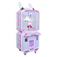 Machine à grue à monnayeur en gros d'usine, mini-jeu d'arcade pour divertissement intérieur avec support en anglais